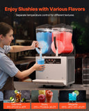 Food Storage: VEVOR 12Lx2 Tank Commercial Slushy Machine Margarita Smoothie Frozen Drink Maker