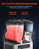 Food Storage: VEVOR 12Lx2 Tank Commercial Slushy Machine Margarita Smoothie Frozen Drink Maker