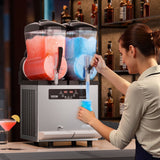Food Storage: VEVOR 12Lx2 Tank Commercial Slushy Machine Margarita Smoothie Frozen Drink Maker