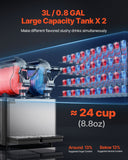 Food Storage: VEVOR 3Lx2 Tank Commercial Slushy Machine Margarita Smoothie Frozen Drink Maker