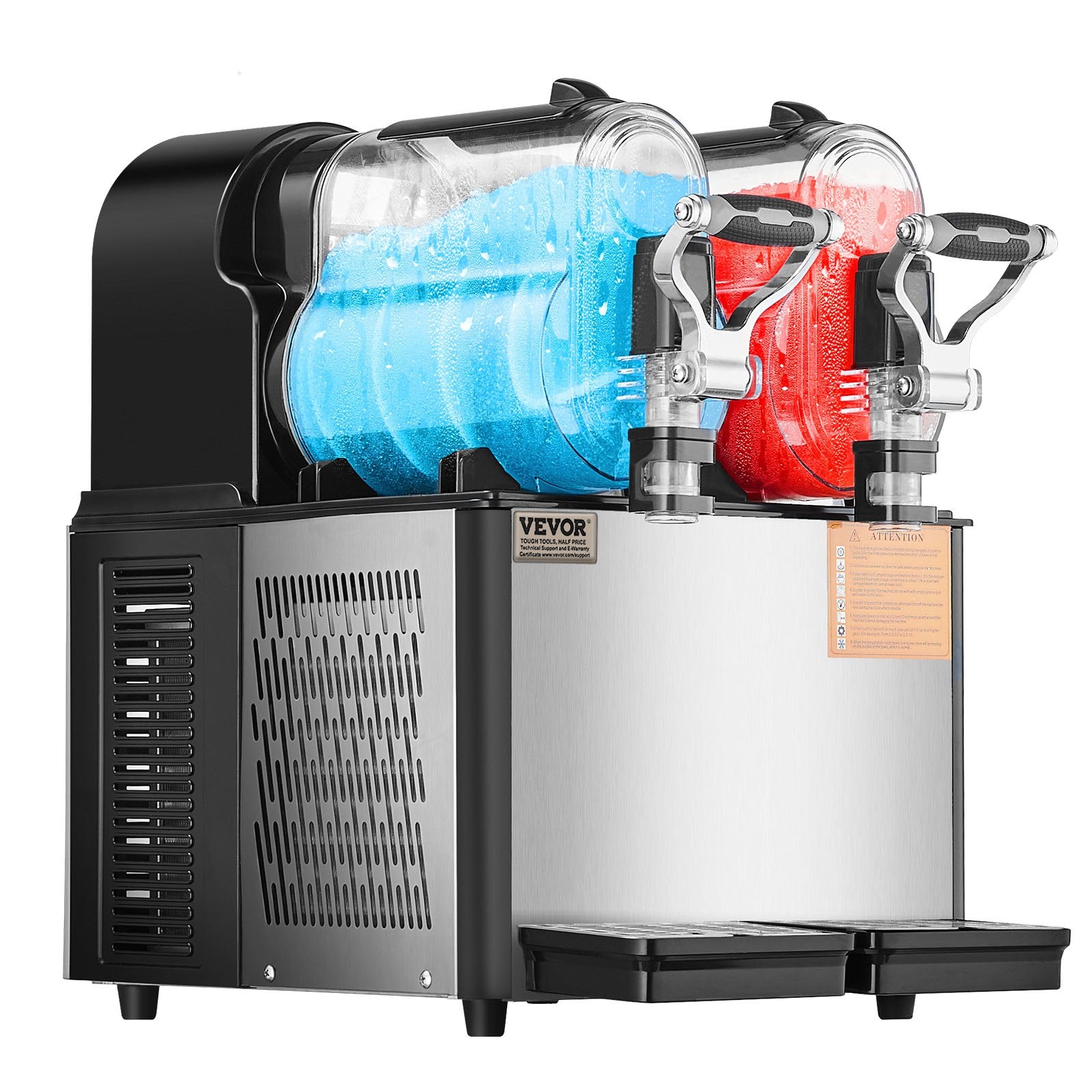 Food Storage: VEVOR 3Lx2 Tank Commercial Slushy Machine Margarita Smoothie Frozen Drink Maker