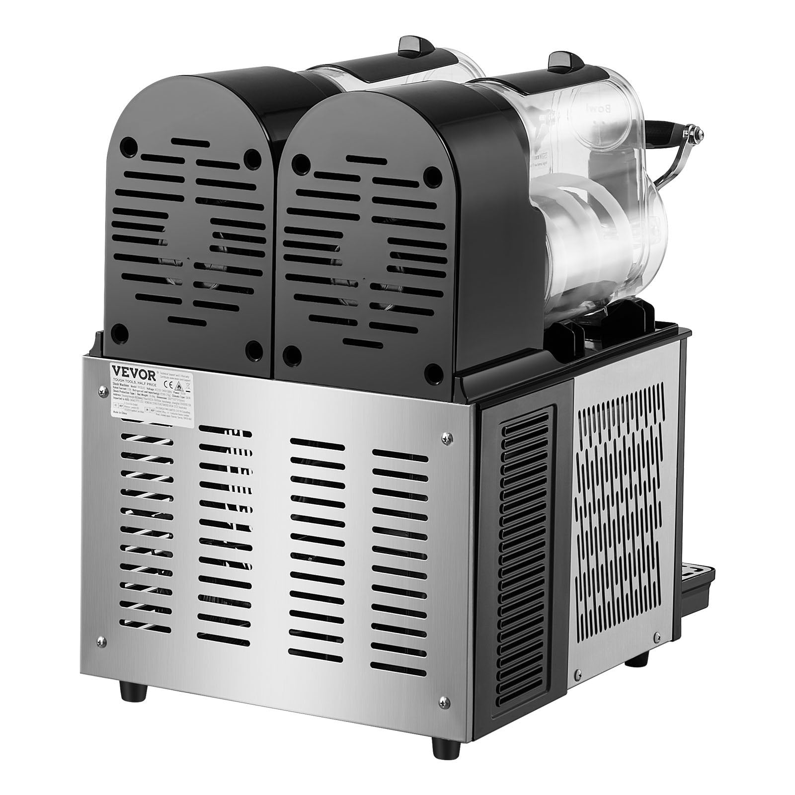 Food Storage: VEVOR 3Lx2 Tank Commercial Slushy Machine Margarita Smoothie Frozen Drink Maker