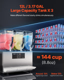 Food Storage: VEVOR 12Lx3 Tank Commercial Slushy Machine Margarita Smoothie Frozen Drink Maker