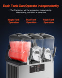 Food Storage: VEVOR 12Lx3 Tank Commercial Slushy Machine Margarita Smoothie Frozen Drink Maker