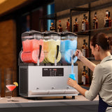 Food Storage: VEVOR 12Lx3 Tank Commercial Slushy Machine Margarita Smoothie Frozen Drink Maker