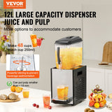 Drinkware: VEVOR Commercial Beverage Dispenser 12L Cold Juice Ice Drink Dispenser for Party