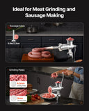 Speciality Appliances: VEVOR Heavy Duty Meat Grinder Manual Sausage Filler Stainless Steel with Clamp