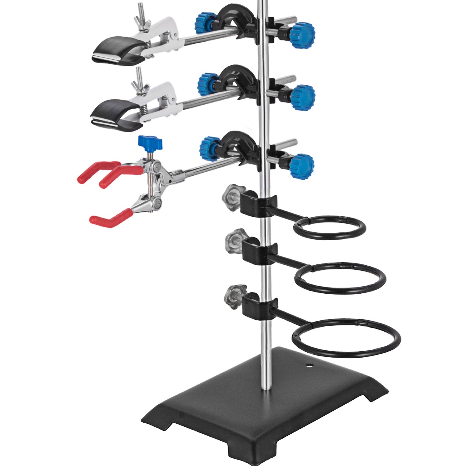 Speaker Accessories: VEVOR Laboratory Grade Metalware Set - Support Stand Premium Iron Material Laboratory Stand Support Lab Clamp Flask Clamp Condenser Stand 60cm