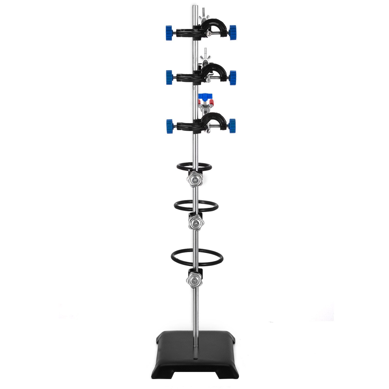 Speaker Accessories: VEVOR Laboratory Grade Metalware Set - Support Stand Premium Iron Material Laboratory Stand Support Lab Clamp Flask Clamp Condenser Stand 60cm