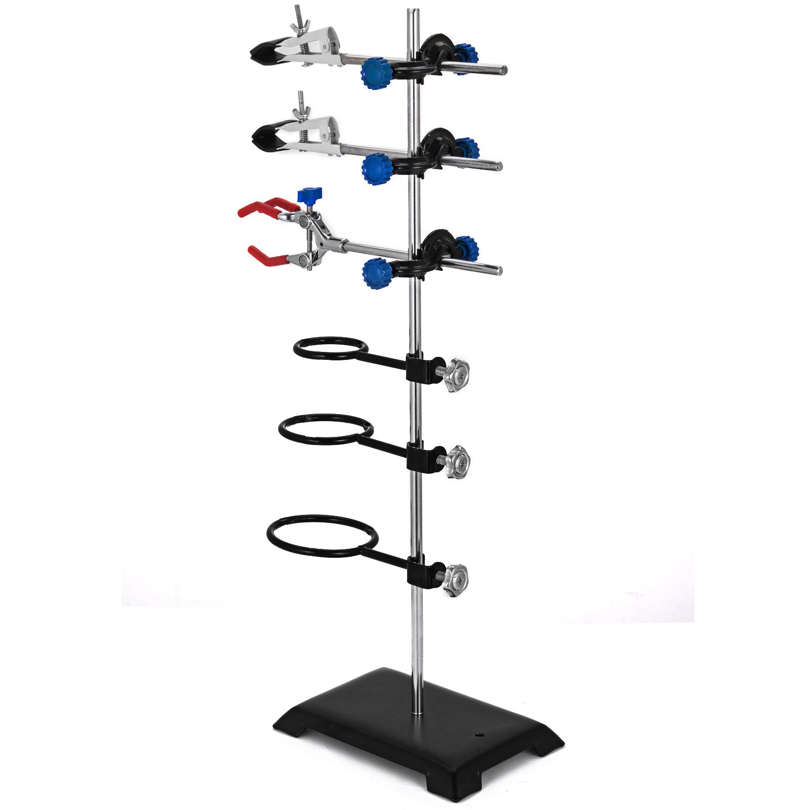 Speaker Accessories: VEVOR Laboratory Grade Metalware Set - Support Stand Premium Iron Material Laboratory Stand Support Lab Clamp Flask Clamp Condenser Stand 60cm