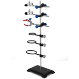 Speaker Accessories: VEVOR Laboratory Grade Metalware Set - Support Stand Premium Iron Material Laboratory Stand Support Lab Clamp Flask Clamp Condenser Stand 60cm