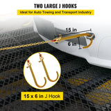 Automotive Repair & Speciality Tools: VEVOR V Bridle Chain, 5/16 in x 2 ft Bridle Tow Chain, Grade 80 V-Bridle Transport Chain, 9260 Lbs Break Strength with TJ Hooks and Crab Hooks, Heavy Duty Pear Link Connector and Chain Shorteners