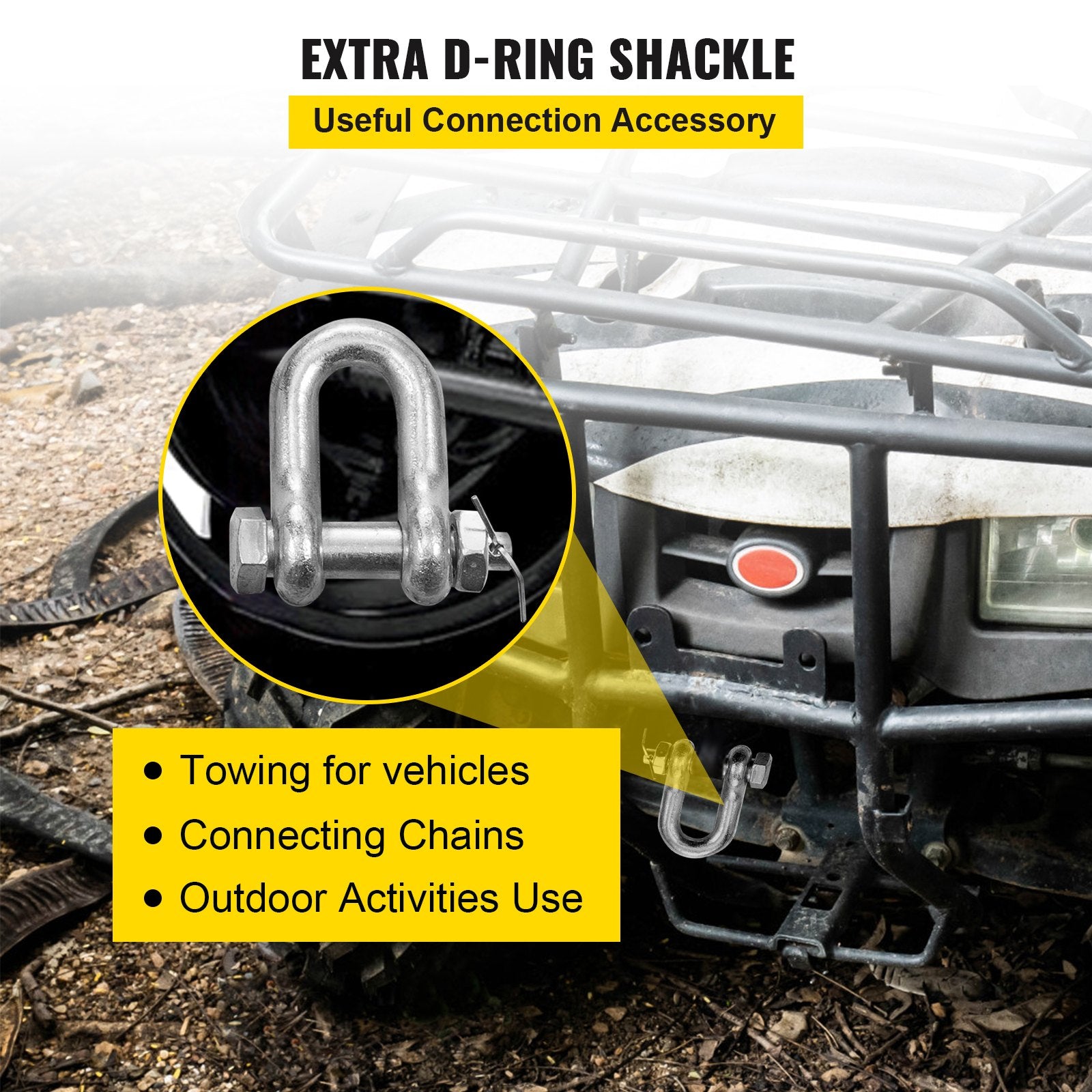 V Bridle Chain, 5/16 in x 2 ft Bridle Tow Chain, Grade 80 V-Bridle Transport Chain, 9260 Lbs Break Strength with TJ Hooks and Crab Hooks, Heavy Duty Pear Link Connector and Chain Shorteners