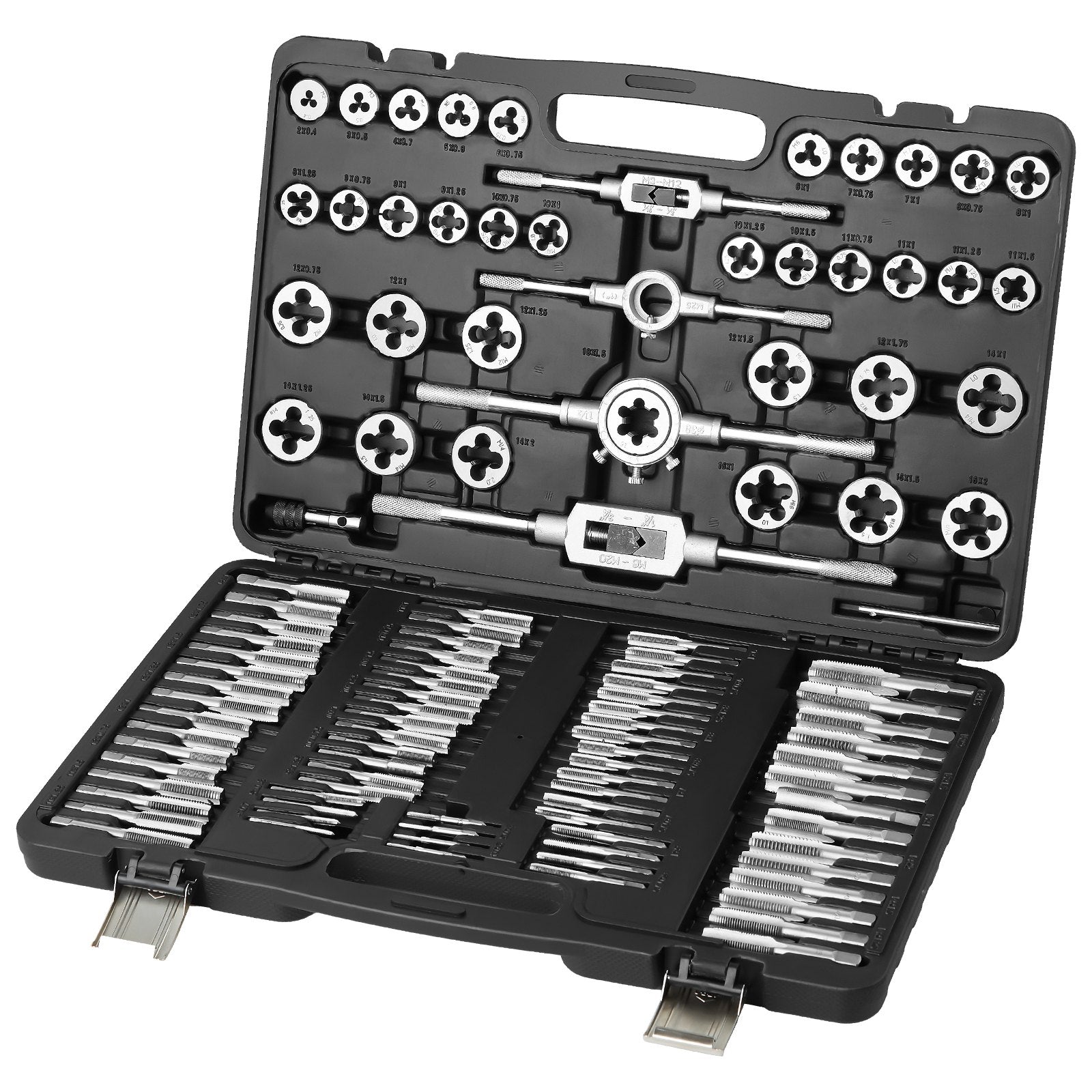 Hammers: VEVOR Tap and Die Set 110Pcs Metric Size M2 to M18 Bearing Steel Threading Tool