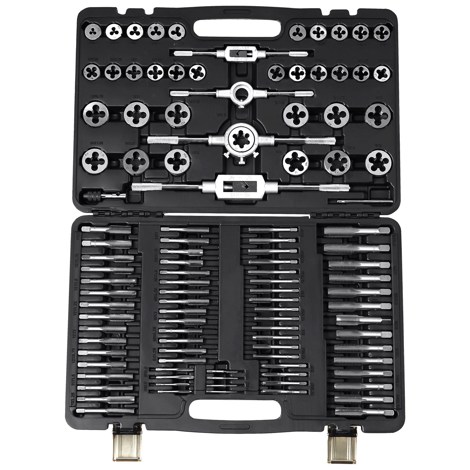 Hammers: VEVOR Tap and Die Set 110Pcs Metric Size M2 to M18 Bearing Steel Threading Tool