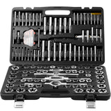 Tool Sockets: VEVOR Tap and Die Set, 116-Piece Include Metric and SAE Size, Bearing Steel Taps and Dies, Essential Threading Tool for Cutting External Internal Threads, with Complete Accessories and Storage Case