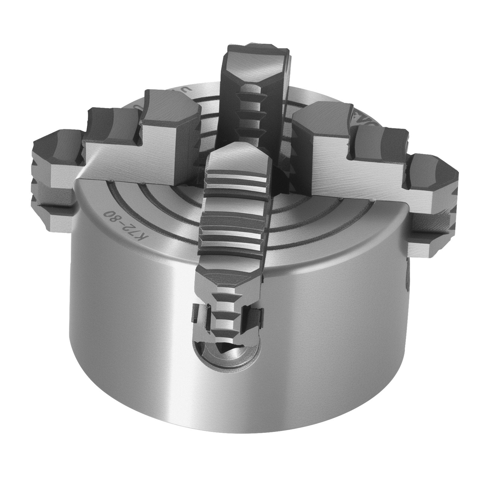 Drill & Screwdriver Accessories: VEVOR 4-Jaw Lathe Chuck, 3 Inch (80 mm), 4-Jaw Chuck, 0.1-3.15 in (5-80 mm) Clamping Range with T-key Fixing Screws Reversible Jaws, HT300 Material, Internal External for Wood Metal Lathe