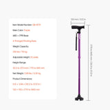 Gymnastics: VEVOR Walking Cane Folding Walking Stick 8-Level Height 4-Pronged Pivoting Base