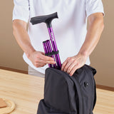Gymnastics: VEVOR Walking Cane Folding Walking Stick 8-Level Height 4-Pronged Pivoting Base