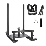 Mobility & Accessibility: VEVOR Weight Sled, Steel Power Sled, Fitness Strength Training Sleds for Athletic Exercise Speed Improvement, Workout Fitness Equipment with Handle, Compatible with 25/51 mm Weight Plates, Black