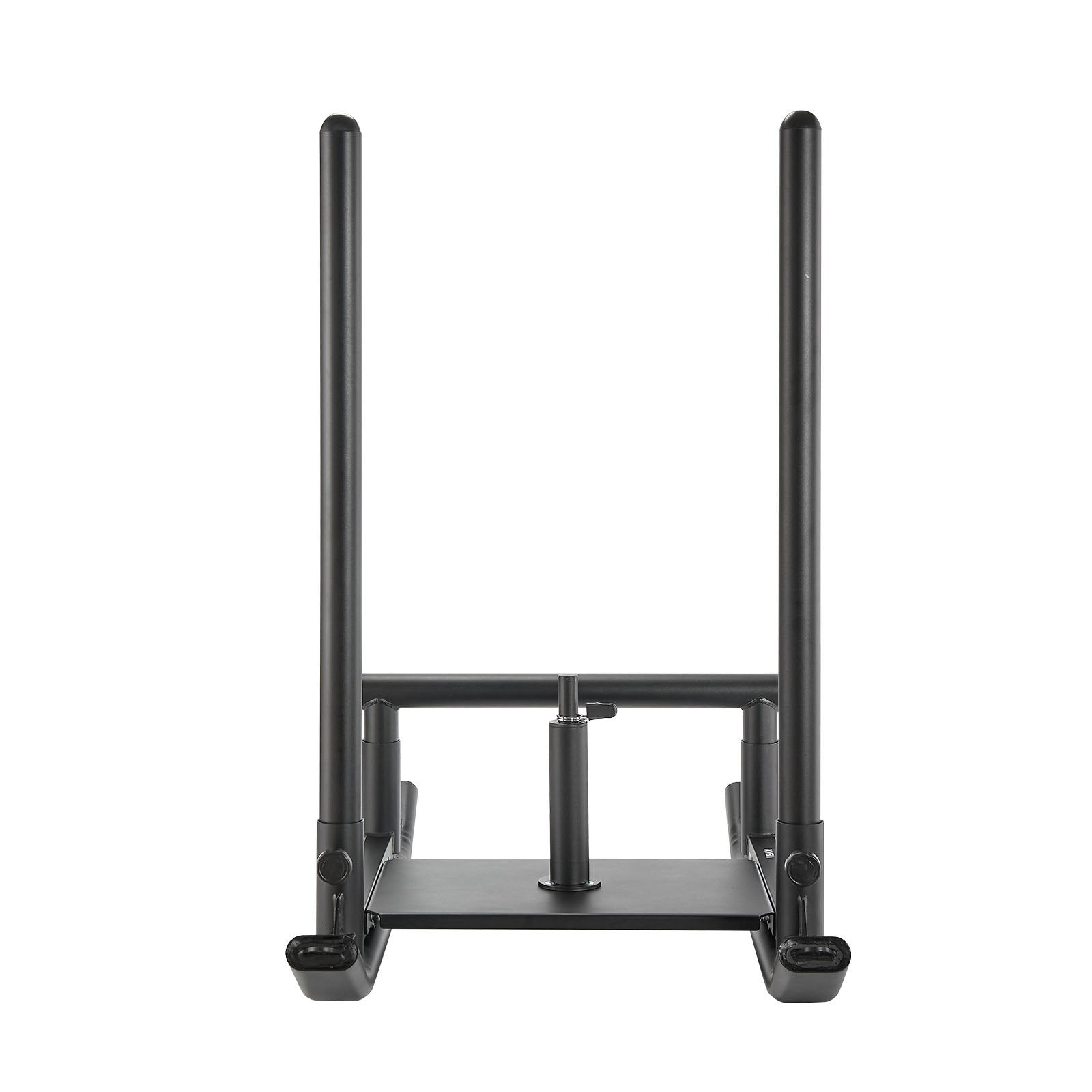 Mobility & Accessibility: VEVOR Weight Sled, Steel Power Sled, Fitness Strength Training Sleds for Athletic Exercise Speed Improvement, Workout Fitness Equipment with Handle, Compatible with 25/51 mm Weight Plates, Black
