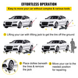 Utility Trolleys: VEVOR 2 Pcs Tire Wheel Dollies 12"X16" Platform Size Wheel Car Dolly 3" Caster Wheel Dolly for Vehicle Car Auto Repair (2 Pcs)