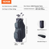 Duvet Covers: VEVOR Golf Cart Bag with 14 Way Organizer Divider Top, 36” 11 Pockets Premium Nylon Cart Bag, Durable Golf Bags with Handles & Dust Cover & Detachable Straps for Men & Women, Army Green