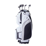 Golf Accessories: VEVOR Golf Cart Bag with 14 Way Organizer Divider Top, 36” 13 Pockets Premium Nylon Cart Bag, Durable Golf Bags with Handles & Dust Cover & Detachable Straps for Men & Women, White Color-Block