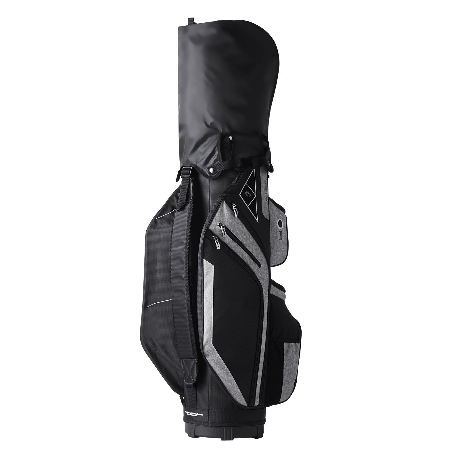 Golf Cart Bag with 14 Way Organizer Divider Top, 13 Pockets Premium Cart Bag, Durable 600D Polyester Fabric Golf Bags with Handles & Dust Cover & Detachable Straps for Men & Women, Black Color-Block
