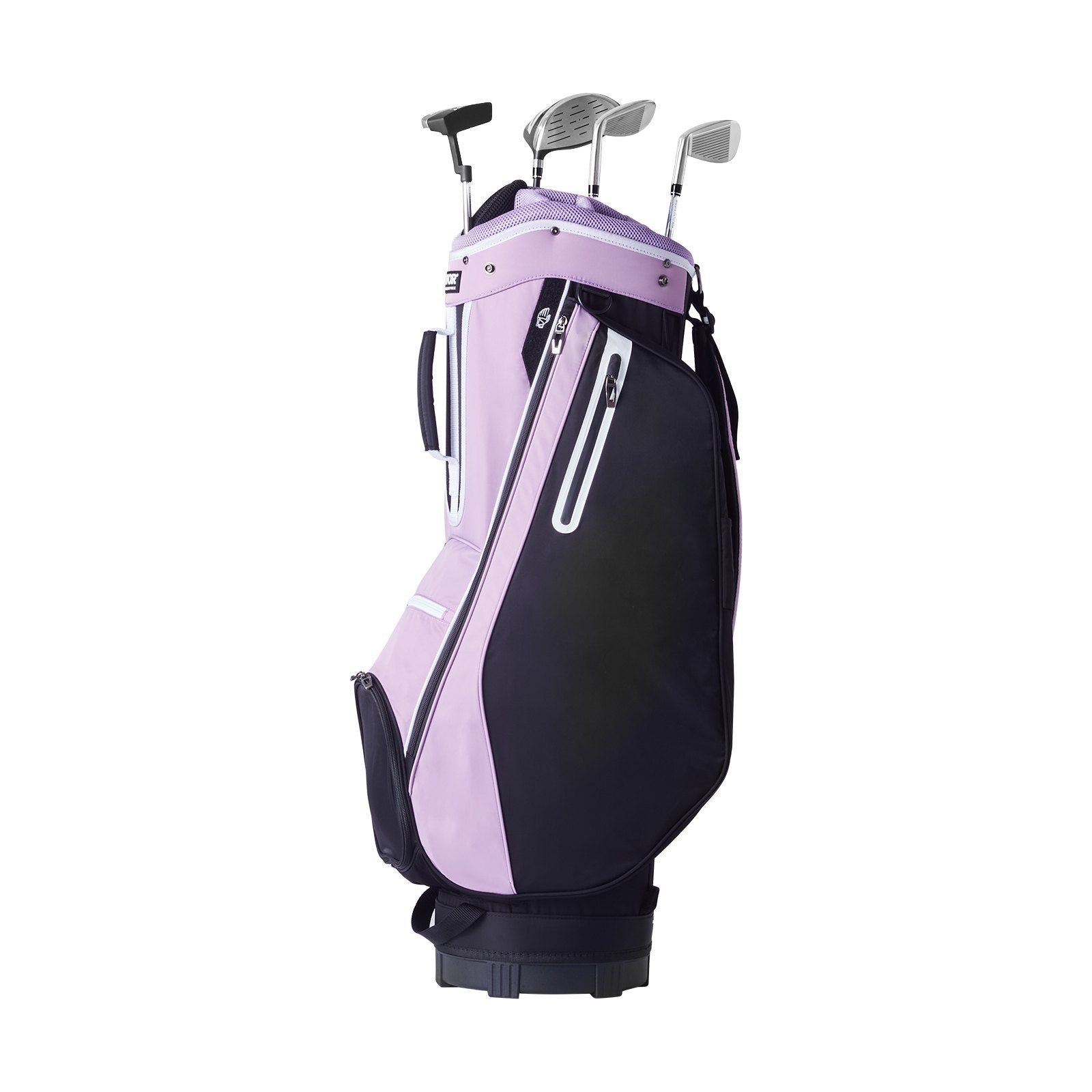 Cat Carriers & Crates: VEVOR Golf Cart Bag with 14 Way Organizer Divider Top, 36” Multiple Pockets Premium Cart Bag, Durable Golf Bags with Handles & Dust Cover & Detachable Strap for Men & Women, Black Purple