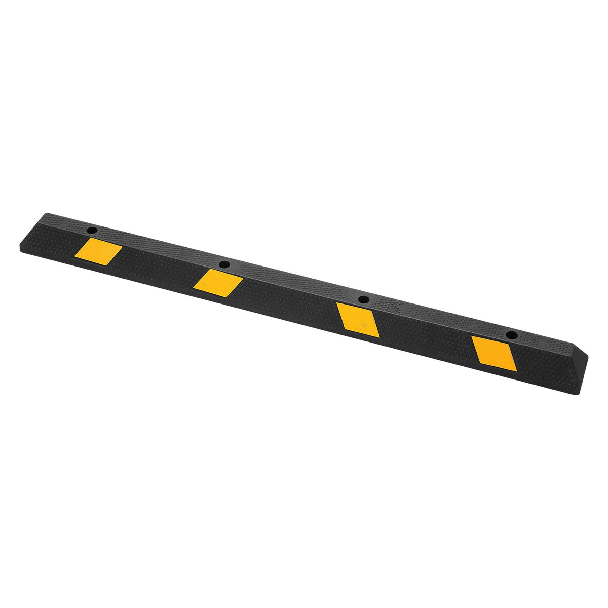 Parking Stopper, 1840 mm Heavy Duty Parking Aid for Garage, Rubber Curb Garage Floor Stopper with Reflective Strips, Vehicles Gadgets for Cars Vans Trucks Tire Wheel Guide Block Stops Bumpers