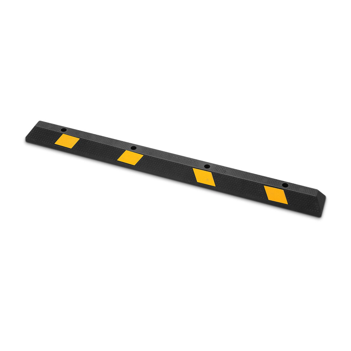 Parking Stopper, 1840 mm Heavy Duty Parking Aid for Garage, Rubber Curb Garage Floor Stopper with Reflective Strips, Vehicles Gadgets for Cars Vans Trucks Tire Wheel Guide Block Stops Bumpers