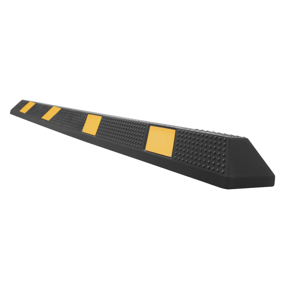 Parking Stopper, 1840 mm Heavy Duty Parking Aid for Garage, Rubber Curb Garage Floor Stopper with Reflective Strips, Vehicles Gadgets for Cars Vans Trucks Tire Wheel Guide Block Stops Bumpers