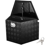 Bicycle Stands & Storage: VEVOR Trailer Tongue Box, Aluminum Alloy Diamond Plate Tongue Box Tool Chest, Heavy Duty Trailer Box Storage with Lock and Keys, for Pickup Truck, RV, Trailer, 737 x 410 x 460 mm/29x16.5x18inch
