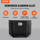Bicycle Stands & Storage: VEVOR Trailer Tongue Box, Aluminum Alloy Diamond Plate Tongue Box Tool Chest, Heavy Duty Trailer Box Storage with Lock and Keys, for Pickup Truck, RV, Trailer, 737 x 410 x 460 mm/29x16.5x18inch