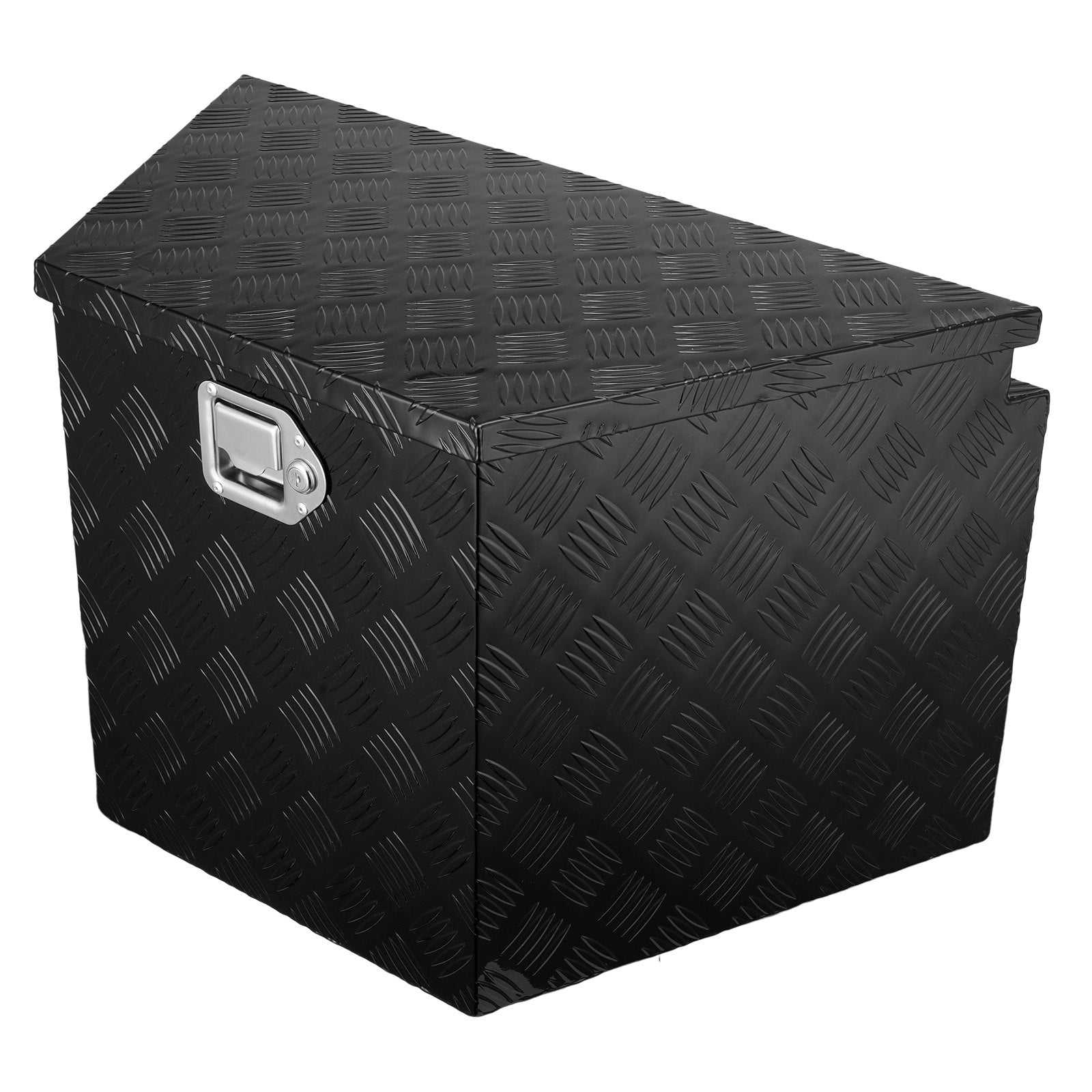 Bicycle Stands & Storage: VEVOR Trailer Tongue Box, Aluminum Alloy Diamond Plate Tongue Box Tool Chest, Heavy Duty Trailer Box Storage with Lock and Keys, for Pickup Truck, RV, Trailer, 737 x 410 x 460 mm/29x16.5x18inch