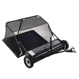 Chainsaws: VEVOR 106.6 cm Lawn Sweeper Tow Behind, 12 cu.ft. Large Pull Behind Grass Sweeper, Heavy Duty Leaf & Grass Collector with Dumping Rope Design, Adjustable Sweeping Height for Picking Up Debris & Grass