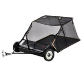 Chainsaws: VEVOR 106.6 cm Lawn Sweeper Tow Behind, 12 cu.ft. Large Pull Behind Grass Sweeper, Heavy Duty Leaf & Grass Collector with Dumping Rope Design, Adjustable Sweeping Height for Picking Up Debris & Grass