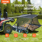 Lawn Rollers: VEVOR Tow-Behind Lawn Sweeper 132cm Leaf Yard Collector 26 cu.ft. Adjustable