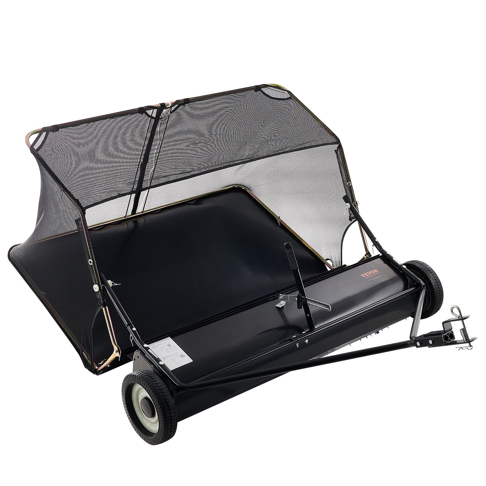 Lawn Rollers: VEVOR Tow-Behind Lawn Sweeper 132cm Leaf Yard Collector 26 cu.ft. Adjustable