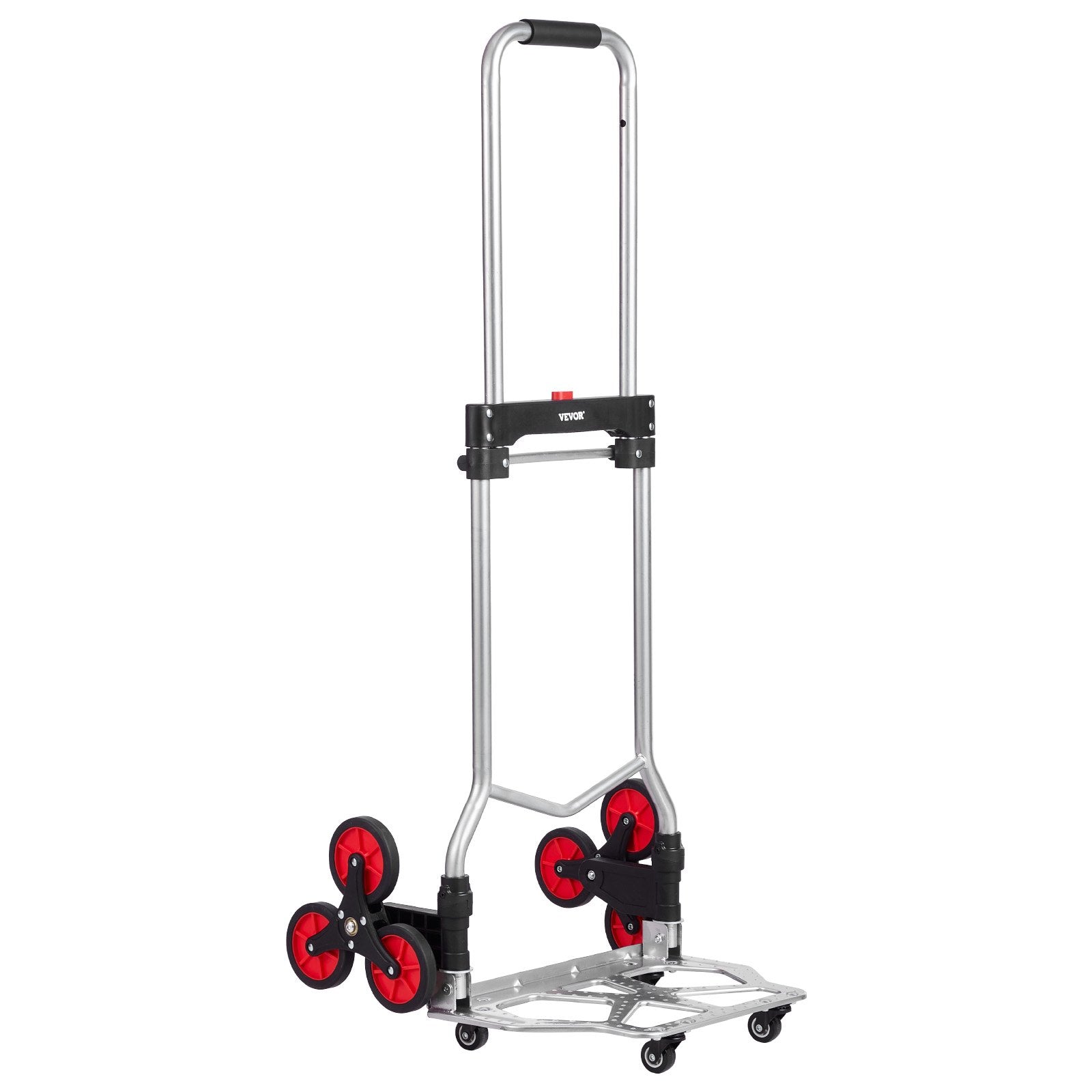 Mobility & Accessibility: VEVOR Stair Climbing Cart Heavy Duty Folding Hand Truck Dolly 118 kg 10 Wheels
