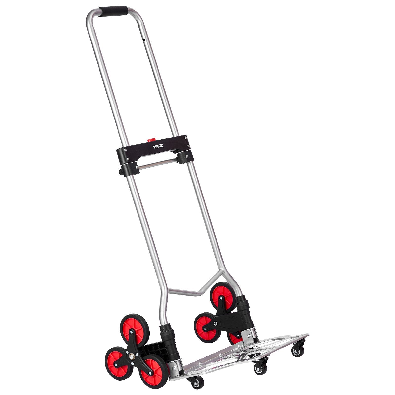 Mobility & Accessibility: VEVOR Stair Climbing Cart Heavy Duty Folding Hand Truck Dolly 118 kg 10 Wheels