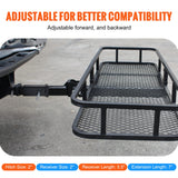 Automotive Repair & Speciality Tools: VEVOR Trailer Hitch Extender, Fits for 2" Receiver Hitch Adapter, Trailer Hitch Extension Tube Extender, 7" Extension Length, 4000 lbs Towing Capacity, Hitch Pins, Clips, Bolt and Nut Included, Black