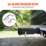Automotive Repair & Speciality Tools: VEVOR Trailer Hitch Extender, Fits for 2" Receiver Hitch Adapter, Trailer Hitch Extension Tube Extender, 7" Extension Length, 4000 lbs Towing Capacity, Hitch Pins, Clips, Bolt and Nut Included, Black