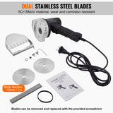 Chainsaws: VEVOR Electric Shawarma Knife, 80W Professional Turkish Kebab Knife, Commercial Stainless Steel Gyro Cutter, Doner Kebab Meat Slicer with 2 Blades, 100mm Blade Diameter, 0-8mm Adjustable Thickness