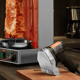 Chainsaws: VEVOR Electric Shawarma Knife, 80W Professional Turkish Kebab Knife, Commercial Stainless Steel Gyro Cutter, Doner Kebab Meat Slicer with 2 Blades, 100mm Blade Diameter, 0-8mm Adjustable Thickness