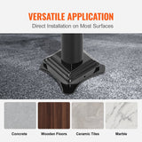 Door Hardware: VEVOR 1-3 Step Handrail Railing for Steps Steel 150 kg Capacity with Screw Kit