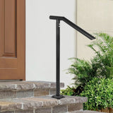 Door Hardware: VEVOR 1-3 Step Handrail Railing for Steps Steel 150 kg Capacity with Screw Kit