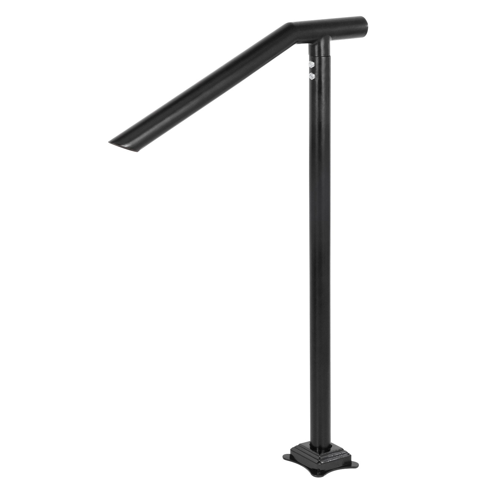 Door Hardware: VEVOR 1-3 Step Handrail Railing for Steps Steel 150 kg Capacity with Screw Kit