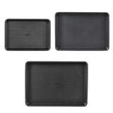 Bakeware & Accessories: VEVOR Baking Pan Set 3-Piece Nonstick Carbon Steel Set with Silicone Handles